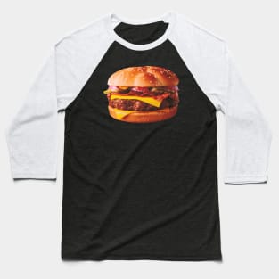 Burger Double Cheese Baseball T-Shirt